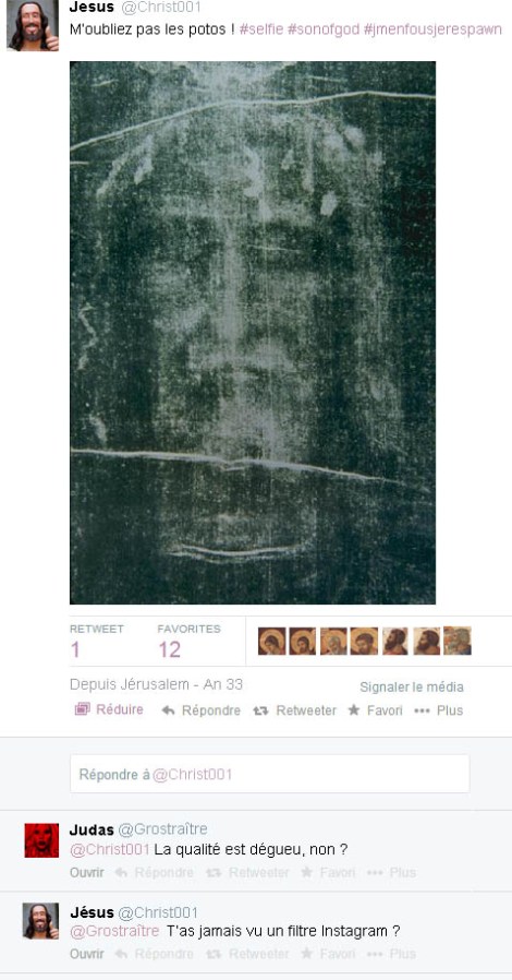 Ça c'est du selfie de qualité ma bonne dame.