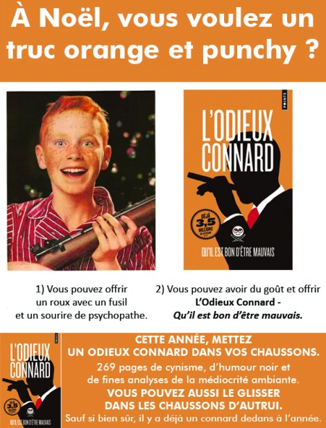 A l'origine, c'est une publicité pour offrir un fusil à Noël à son enfant. Les Etats-Unis, quel beau pays. Noel Roux