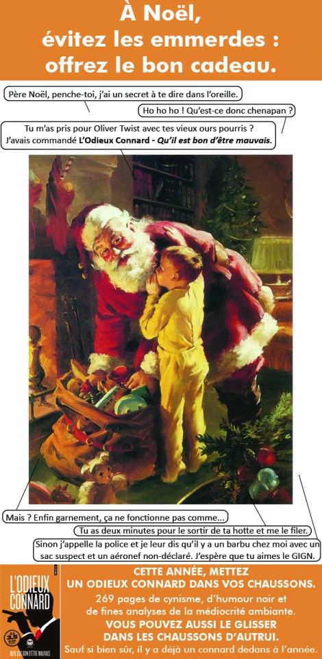 Sur cette image, on dirait surtout que le gamin lui broute la barbe. C'est assez troublant. Noel sept