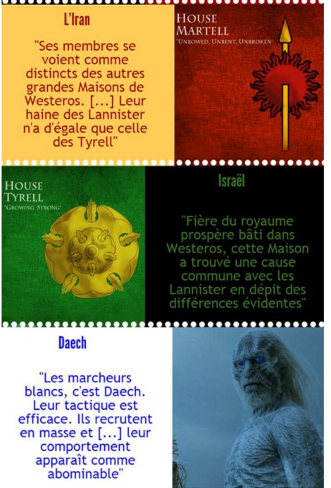 Du coup ça marche aussi avec Warhammer ? Daech ce sont les Gobelins ? Ou les Skavens ? Ou le Chaos ? Ah ben en fait avec les mêmes arguments, ça marche pareil. C'est fou, ça. Infomoisie4