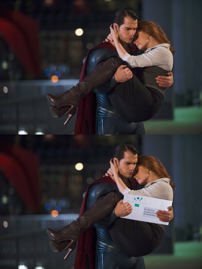 Oui, dans le film, on a l'impression que Clark est moyennement content. Genre rhooo, mais heu ! Je volais tranquille et ce truc me tombe dessus ! Batman V. Superman: Dawn Of Justice